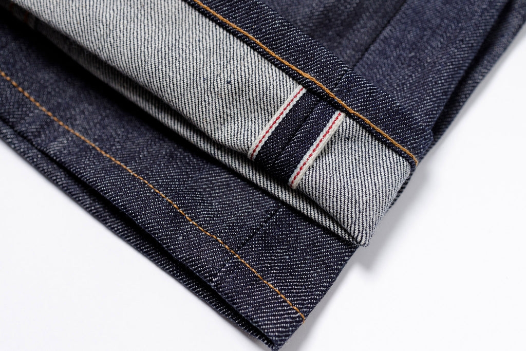 3SIXTEEN Classic Straight Jean in Indigo Selvedge ID, Hem