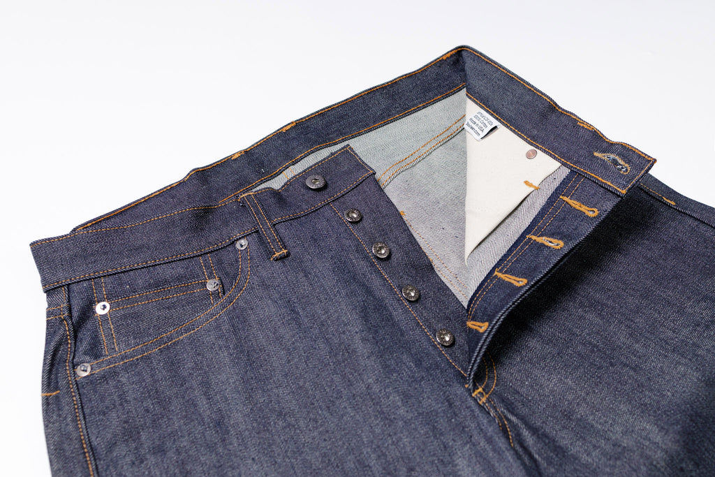 3SIXTEEN Classic Straight in Indigo, Top Half Front