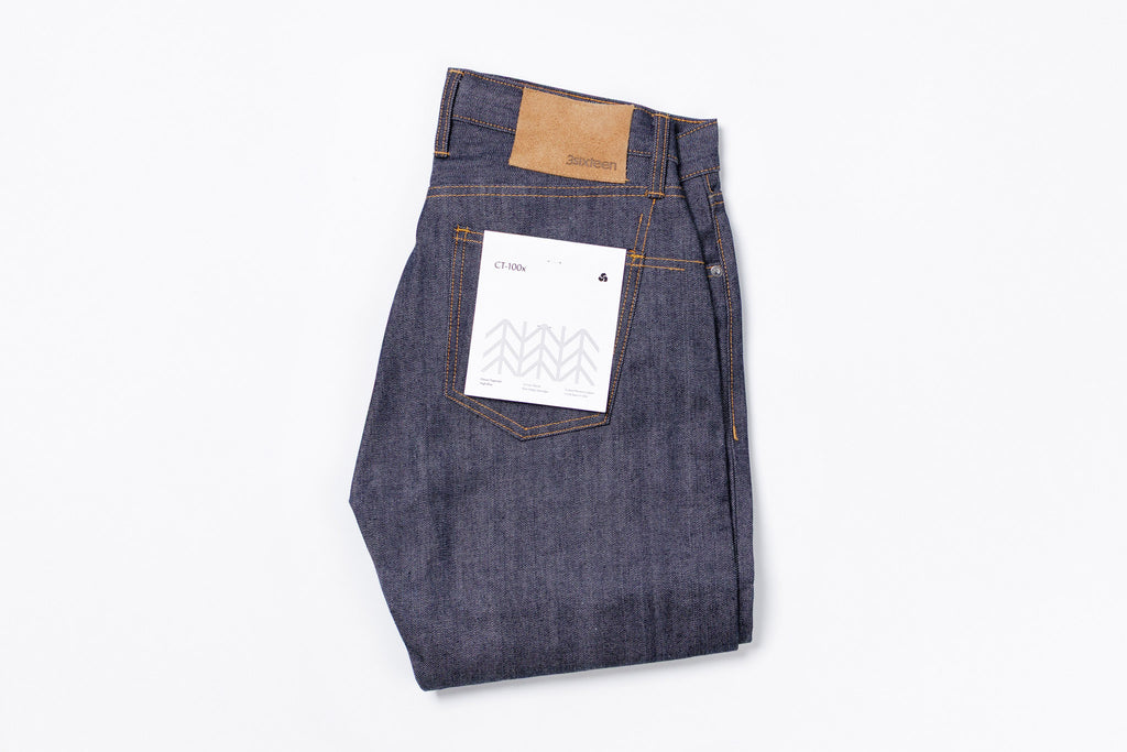 3SIXTEEN Classic Tapered Jean in Indigo Front Folded