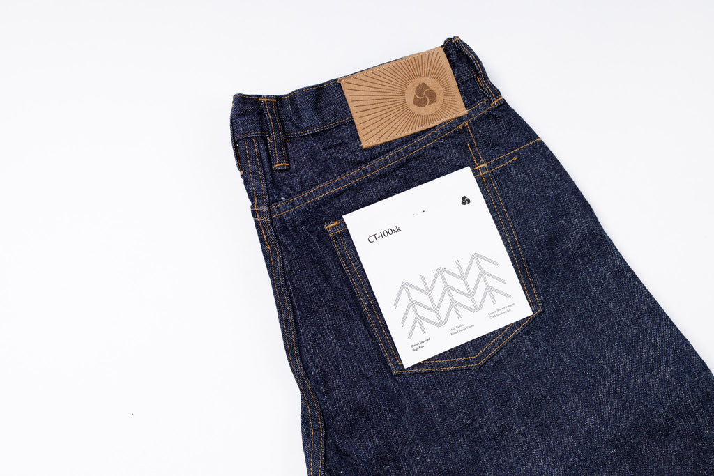 3SIXTEEN Classic Tapered Jeans in Rinsed Indigo Back Top