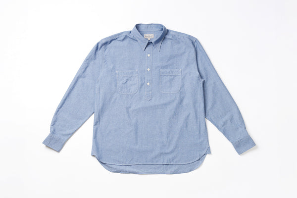 Chambray Pullover Shirt Front View