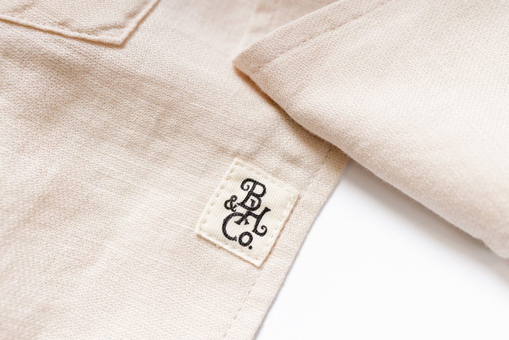 Cuban Shirt in Oatmeal Label Details