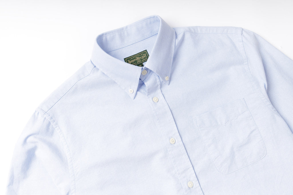 Oxford Button Down Shirt in Blue Collar