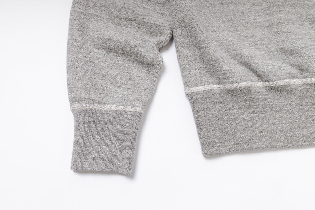 Plain Sweatshirt in Grey Sleeve View