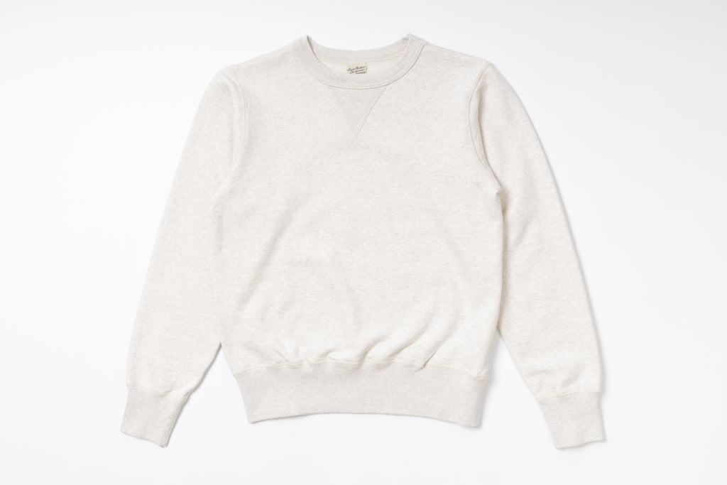 Plain Sweatshirt in Oatmeal Front View