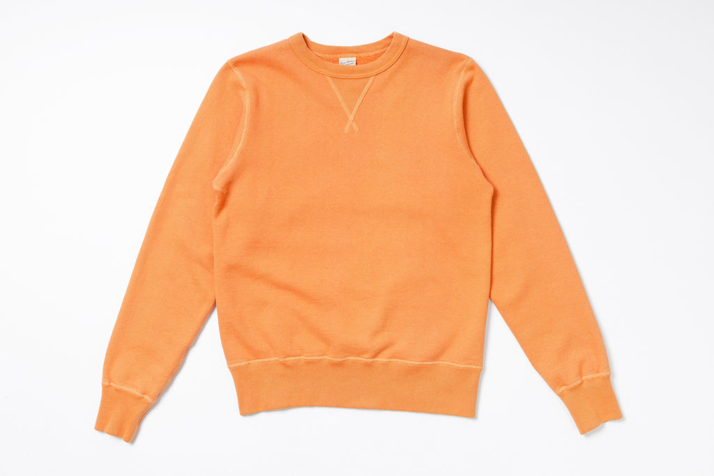 Plain Sweatshirt in Orange Front View