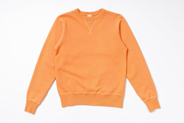 Plain Sweatshirt in Orange Front View