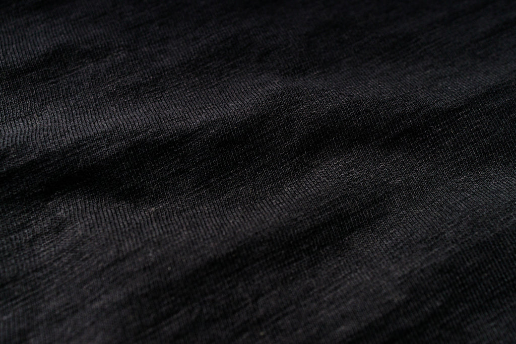 Close-up of black fabric texture