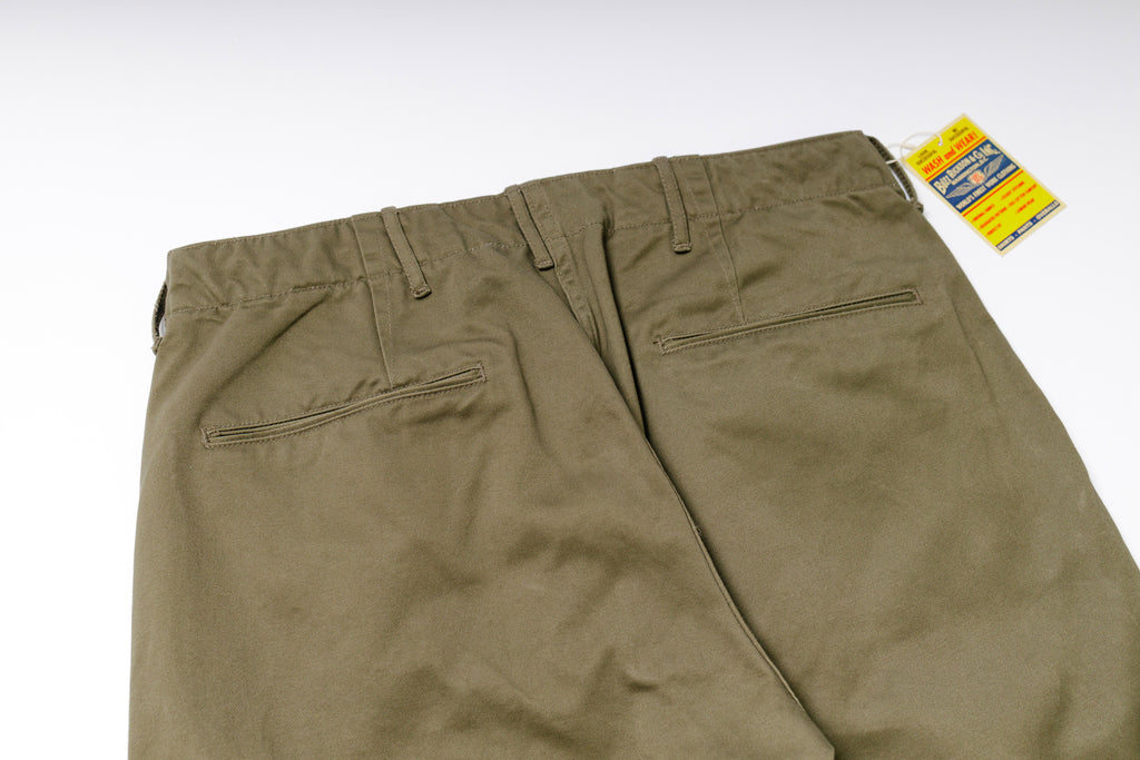 Original Spec Chinos in Olive Back pockets View