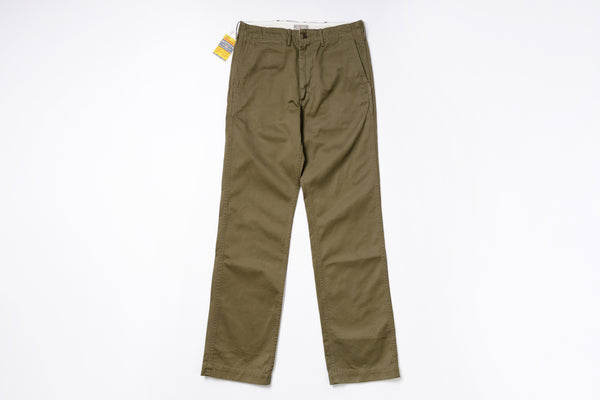 Original Spec Chinos in Olive Front View