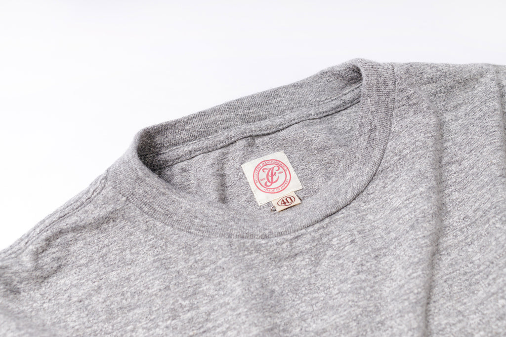 Heather Grey Tsuriami T-Shirt Neck View