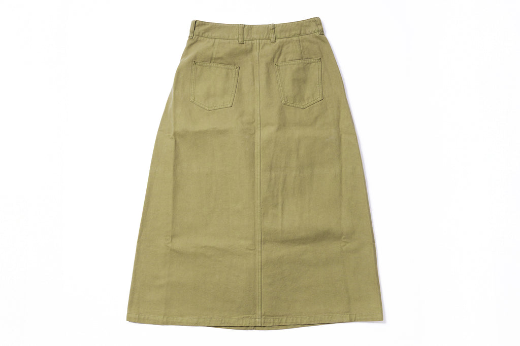 Green skirt on a white background