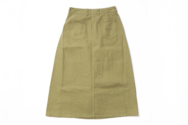 Green skirt on a white background