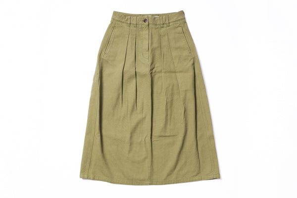 Green skirt on a white background