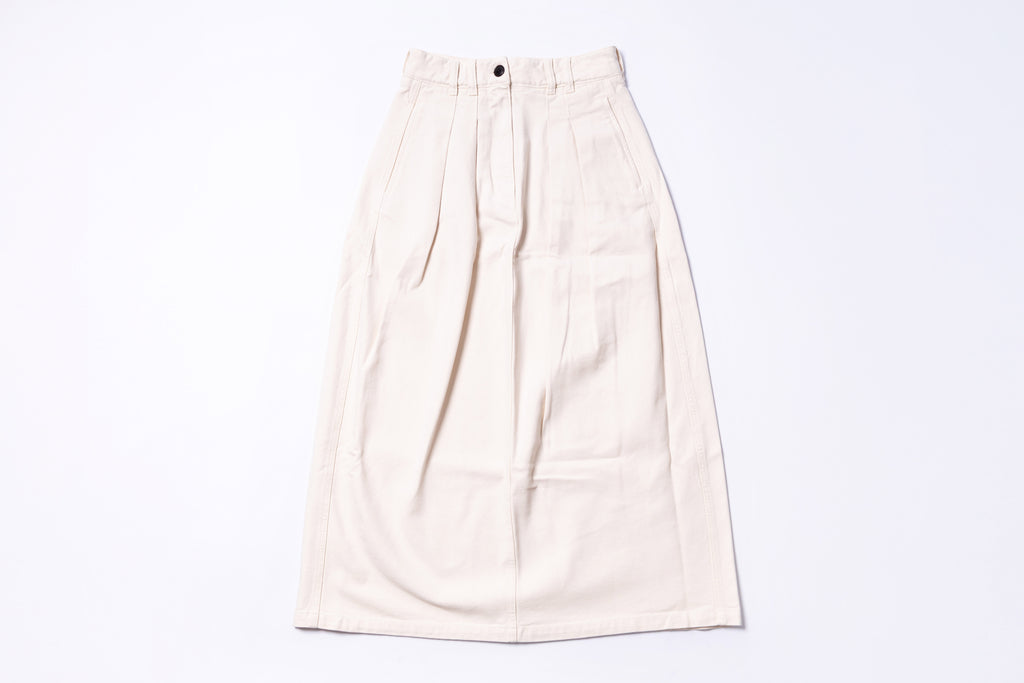 Beige skirt on a white background