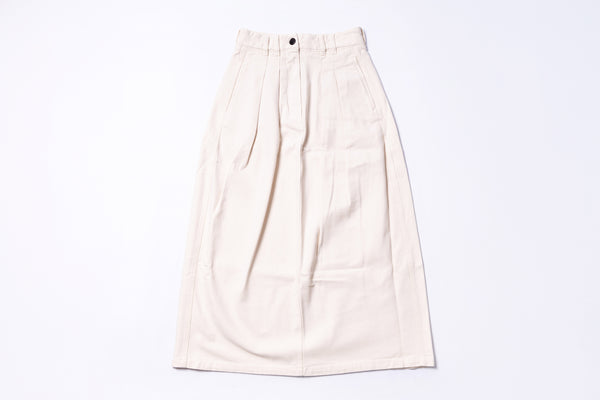 Beige skirt on a white background