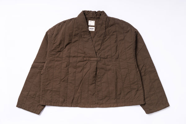 Brown jacket on a white background