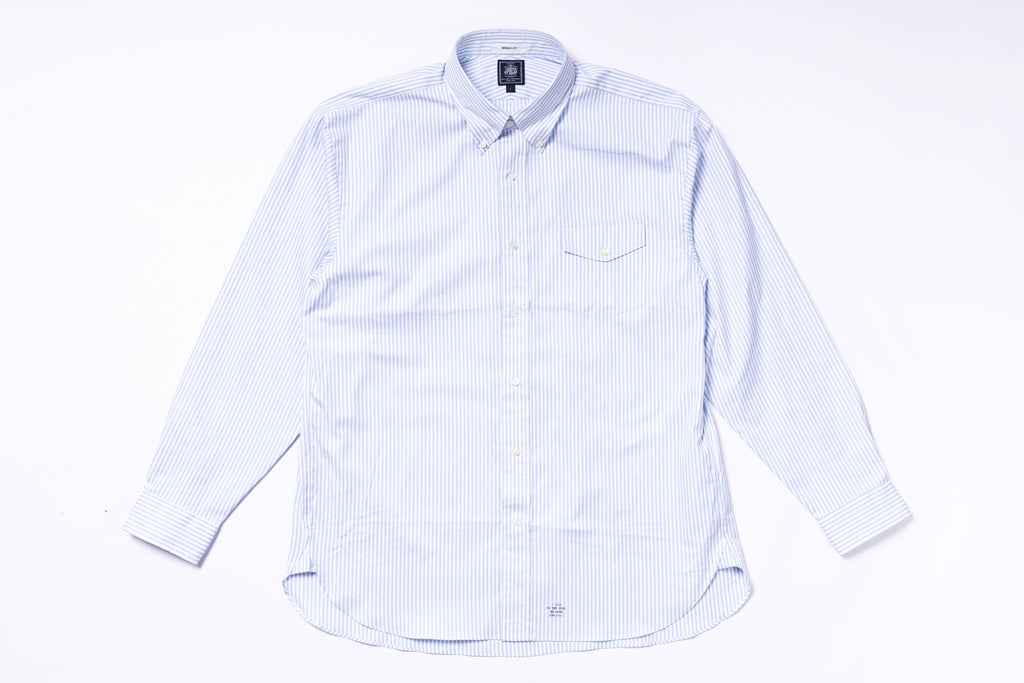 Light blue checkered shirt on a white background