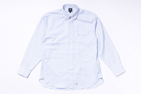 Light blue checkered shirt on a white background