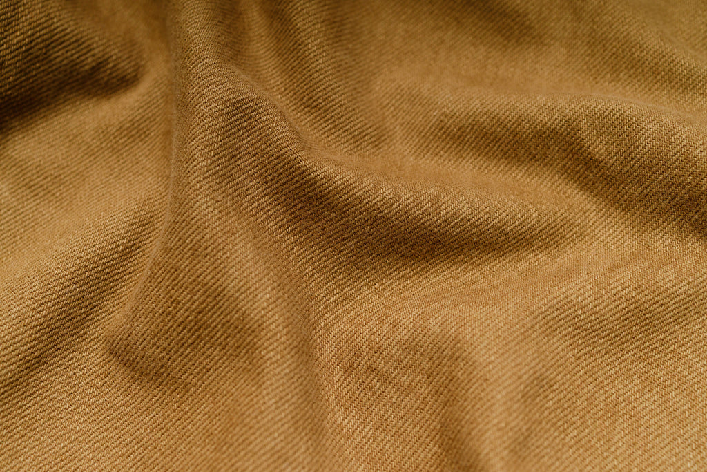 Close-up of brown fabric texture