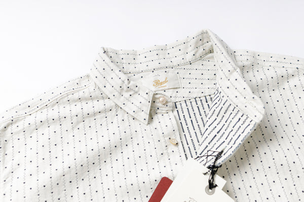 Indigo Stripe Shirt Collar