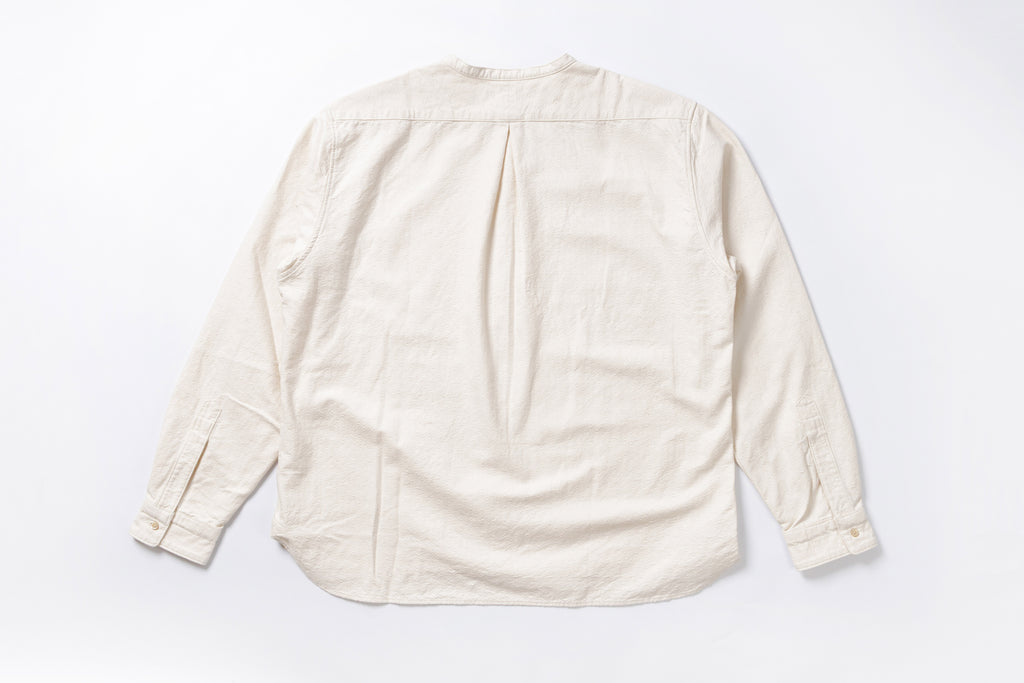 Stand-up Collar Shirt Back View