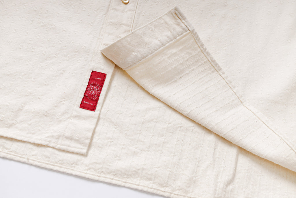 Stand-up Collar Shirt Texture View