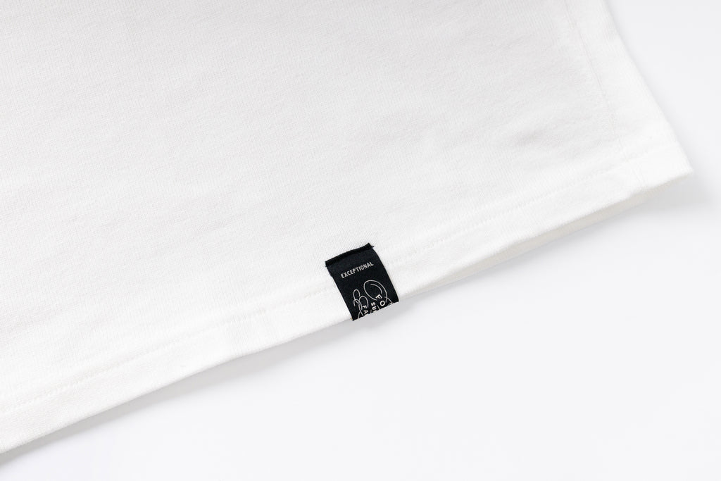 Stiff Cotton Boxy T-shirt in White Label View