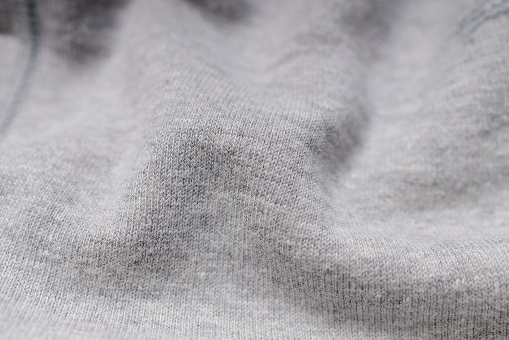 RIDING HIGH - 14oz Loopwheel Fleece Zip Parka in Mixed Gray Texture View