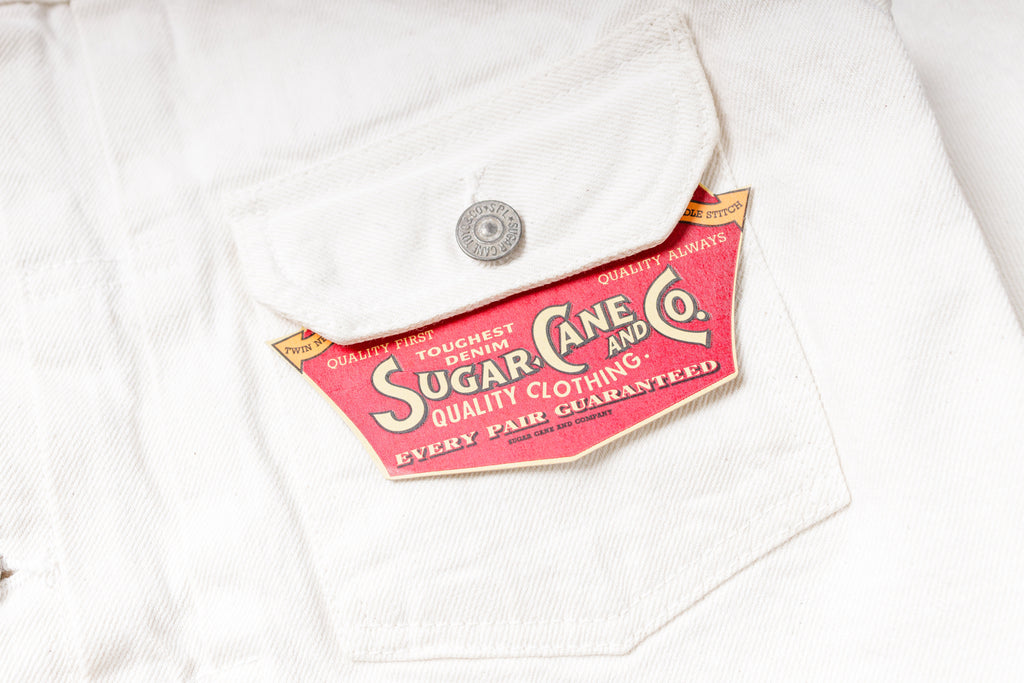 White Denim Jacket Sugar Cane Label