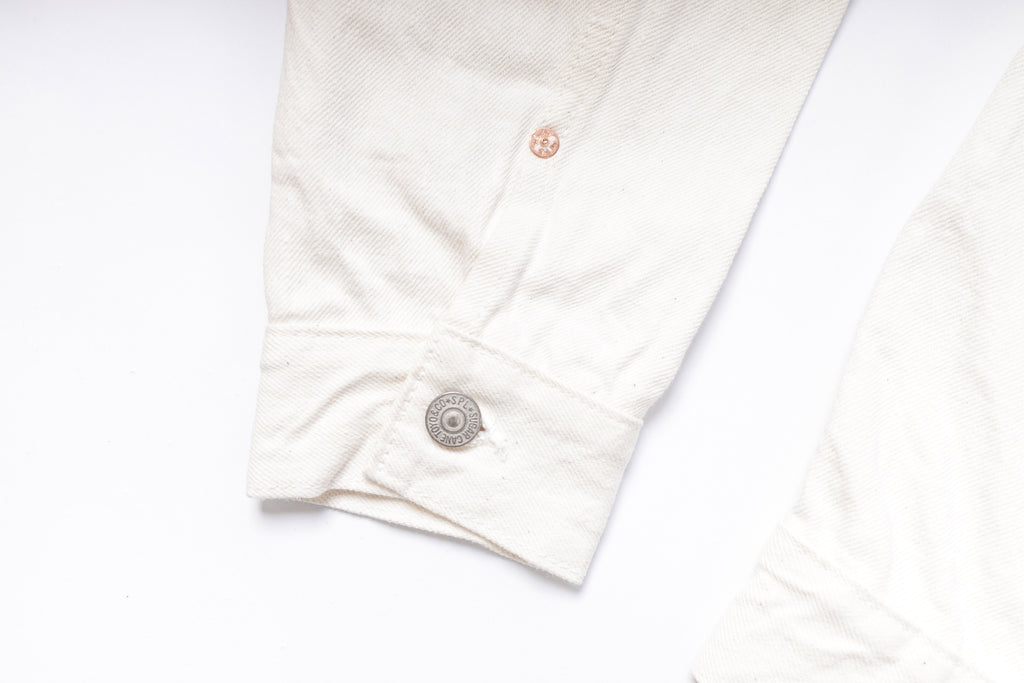 White Denim Jacket Sleeve View