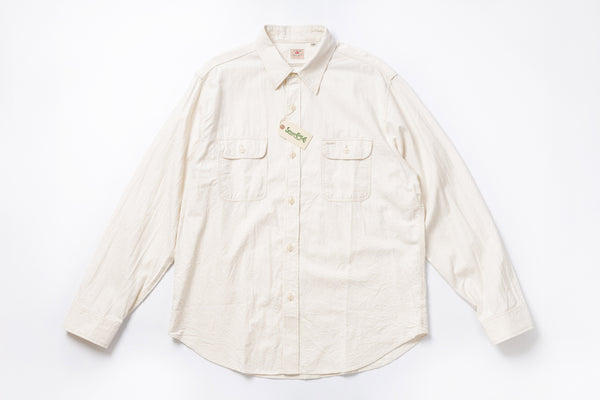 White button-up shirt on a white background