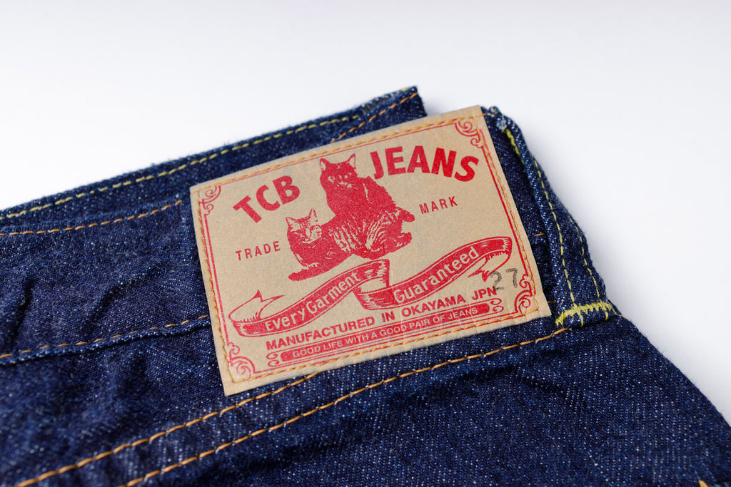 TCB - Women's 50's Norma Jeans Paper Patch with two Cats