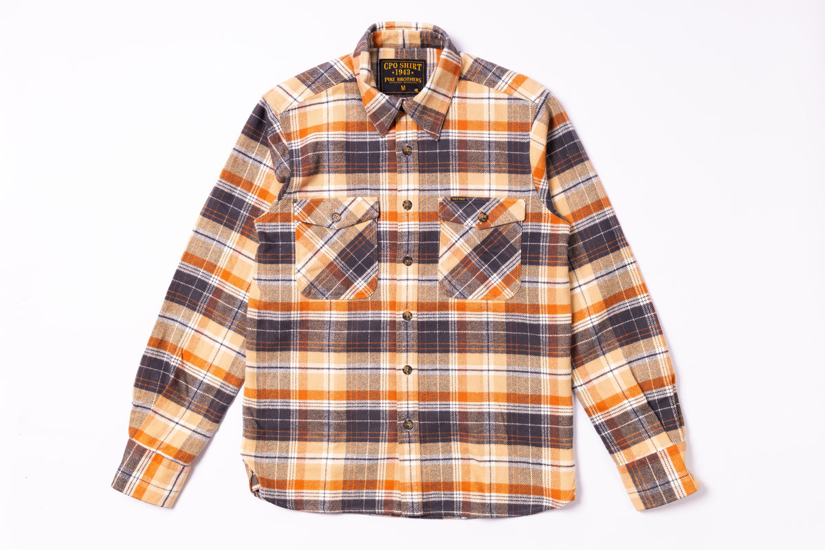 PIKE BROTHERS - 1943 CPO Shirt in Barrow Orange