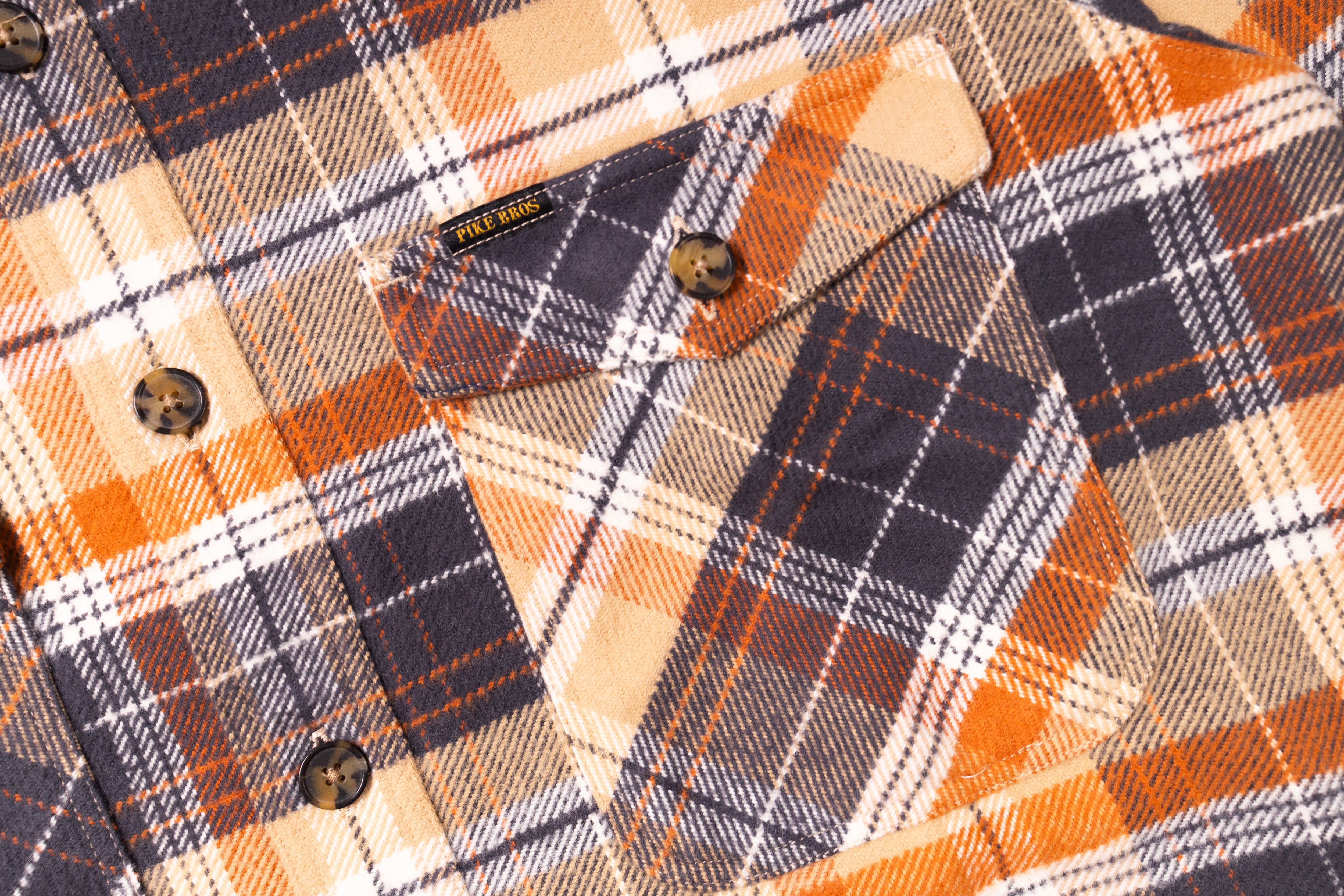 PIKE BROTHERS - 1943 CPO Shirt in Barrow Orange-3