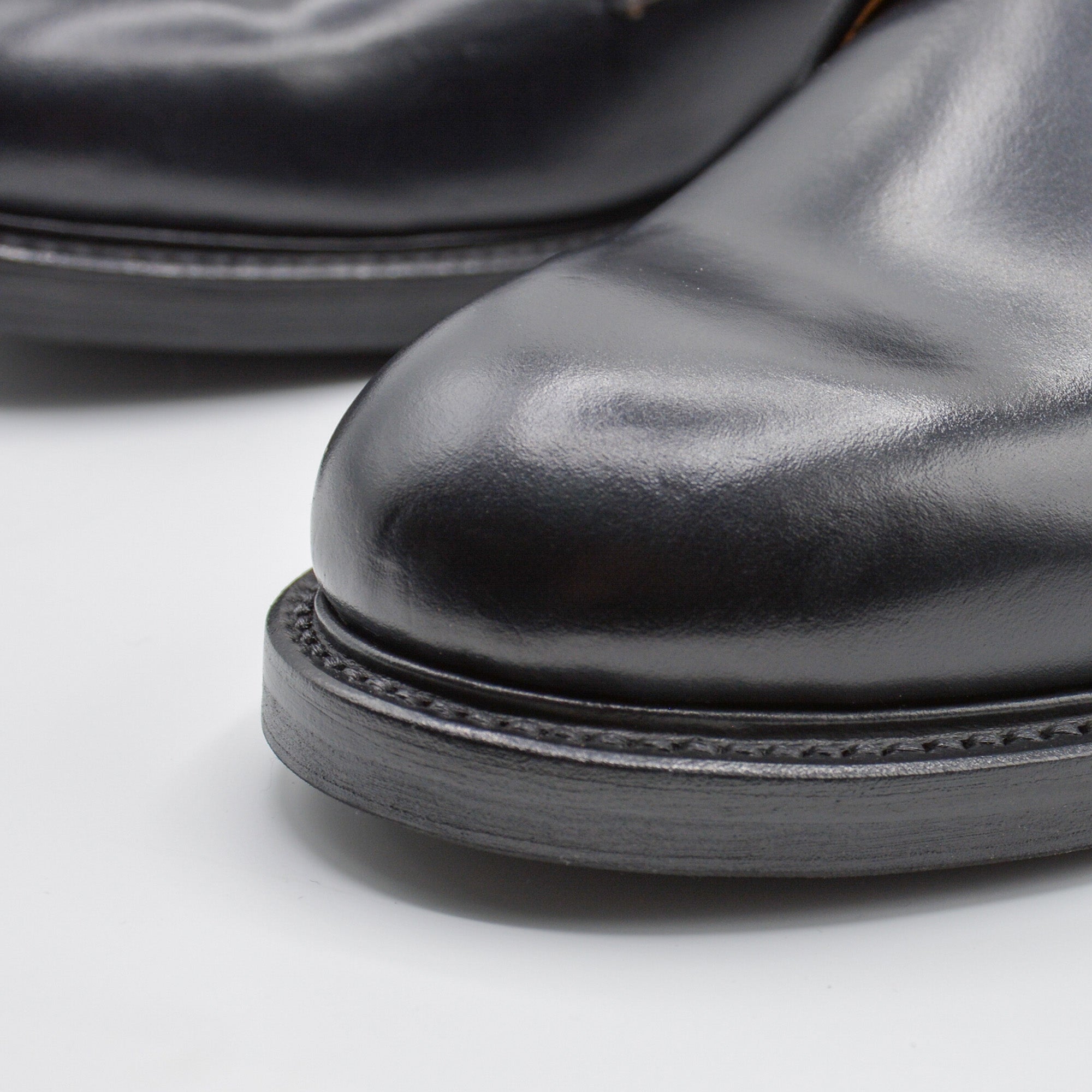 WHEEL ROBE - PLAIN TOE BLUCHER BLACK-2