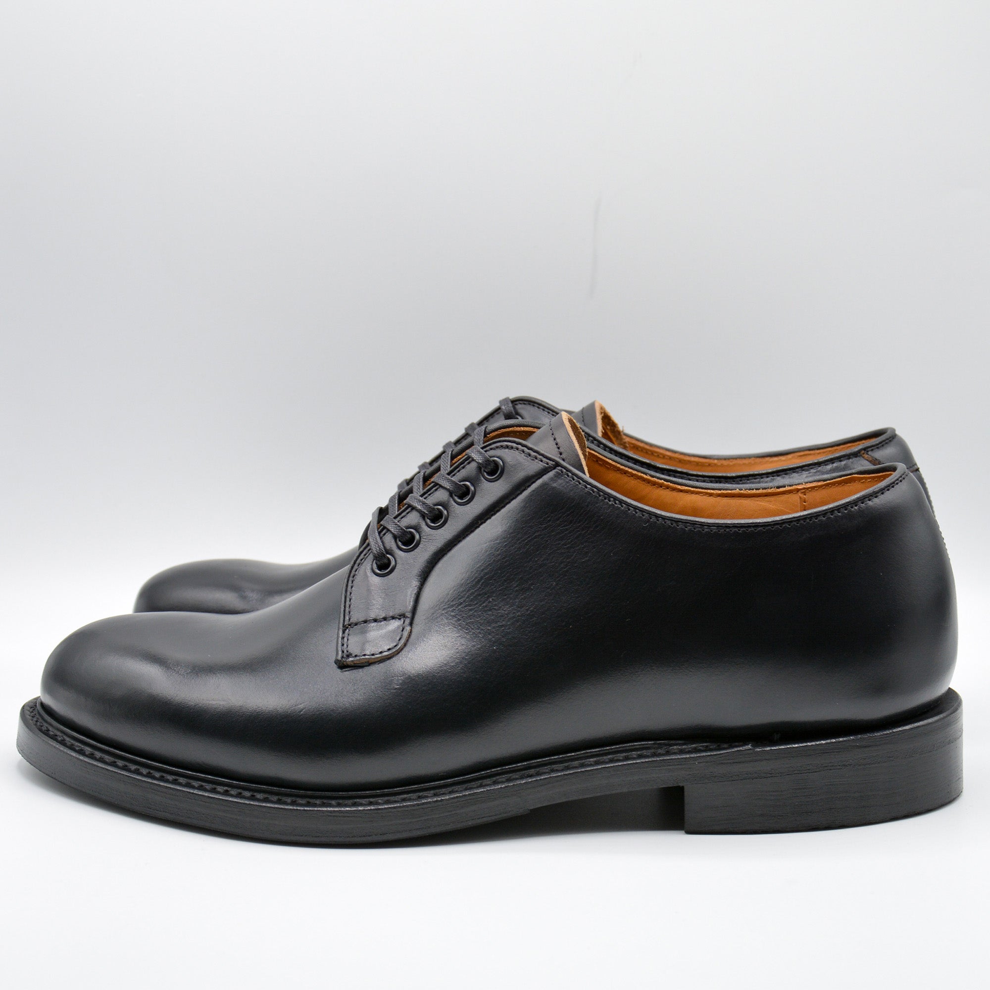 WHEEL ROBE - PLAIN TOE BLUCHER BLACK-3