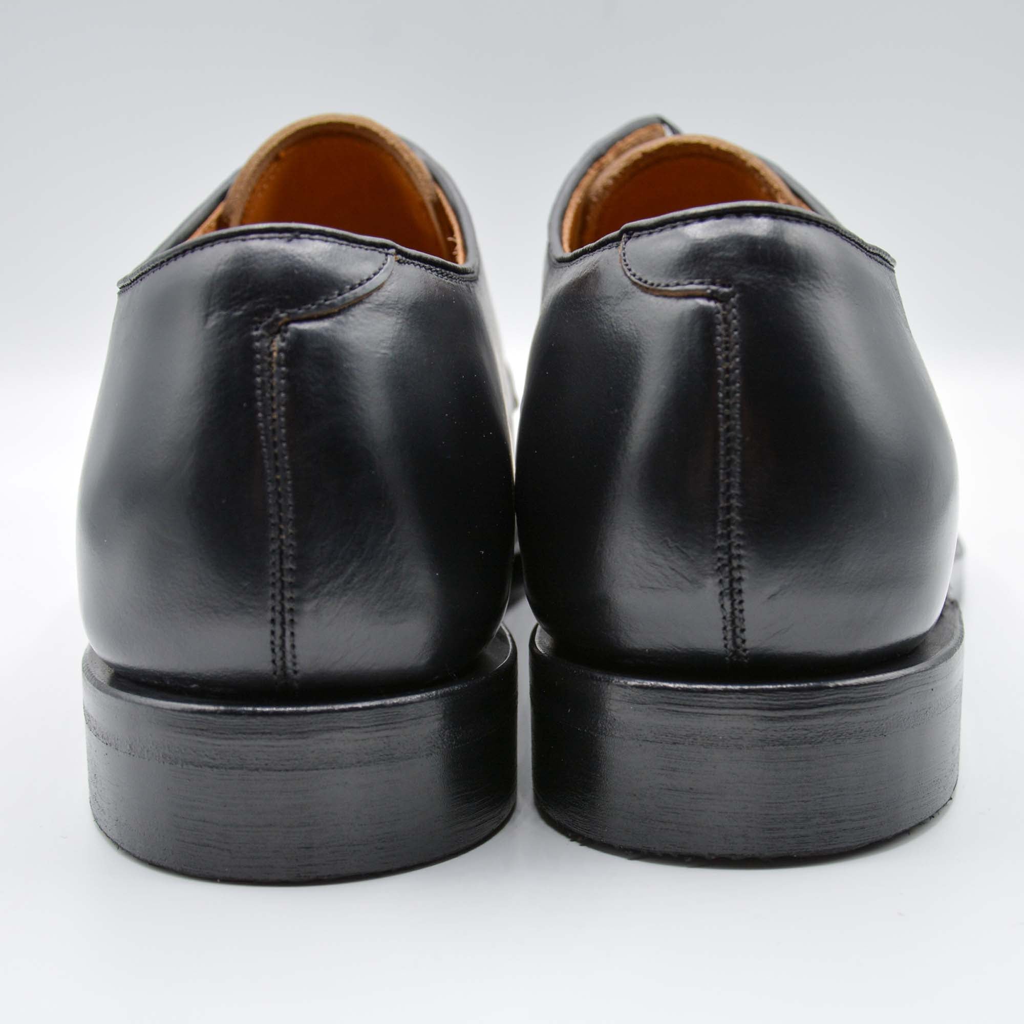 WHEEL ROBE - PLAIN TOE BLUCHER BLACK-5