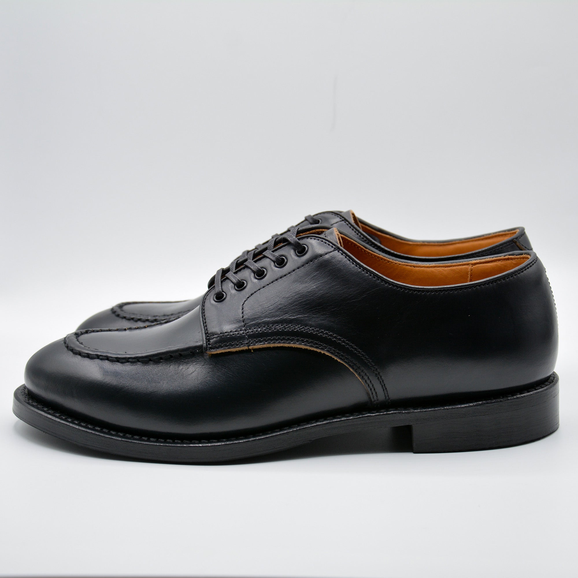 WHEEL ROBE - HEAVY STITCHING MOC TOE BLACK-3