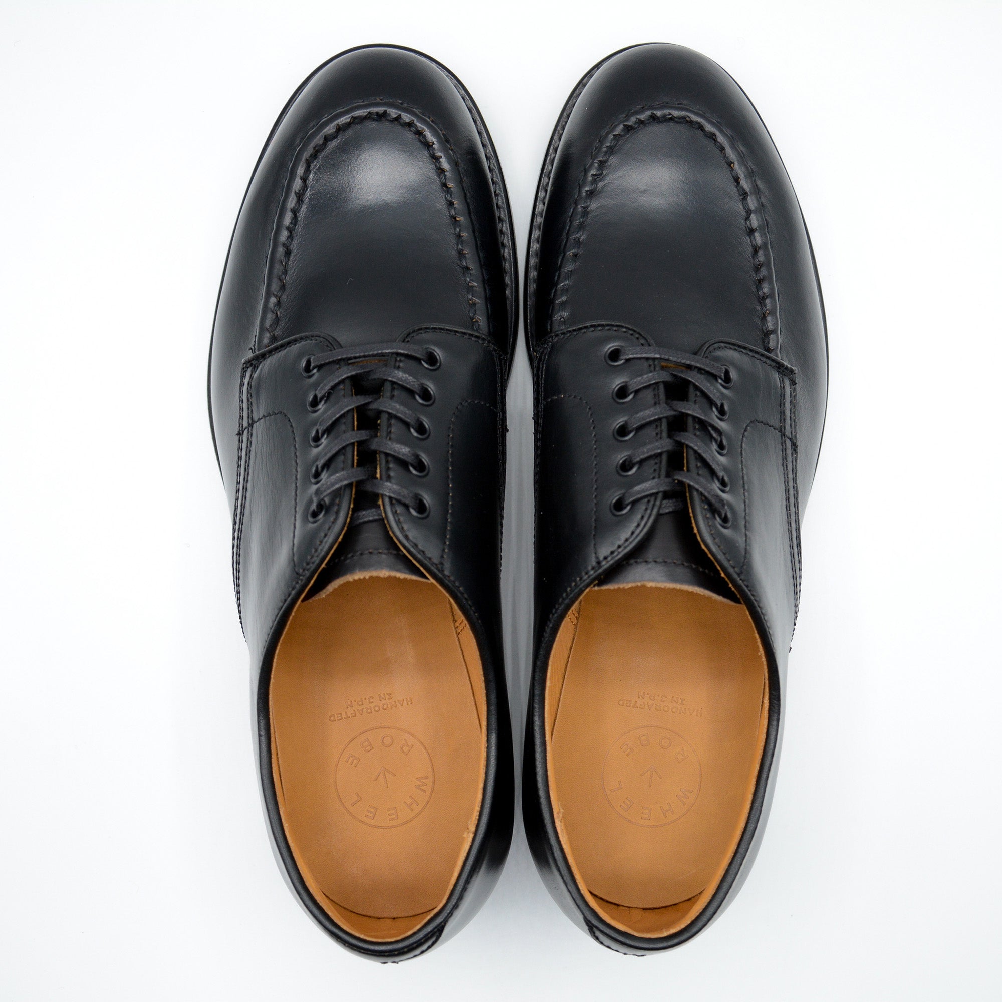 WHEEL ROBE - HEAVY STITCHING MOC TOE BLACK-4