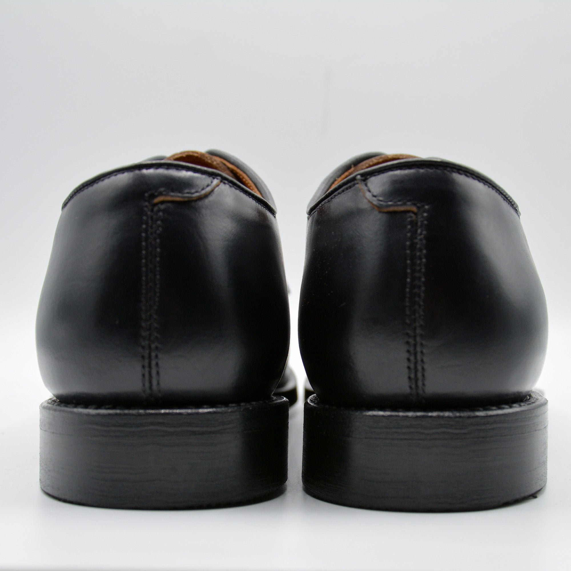 WHEEL ROBE - HEAVY STITCHING MOC TOE BLACK-5