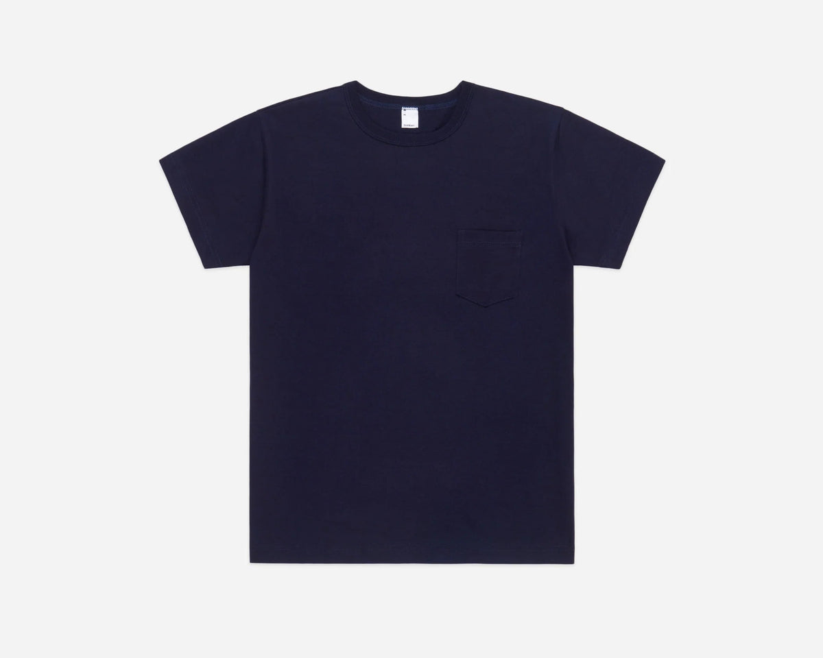 3SIXTEEN - Heavyweight Pocket T-Shirt 2-Pack in Indigo
