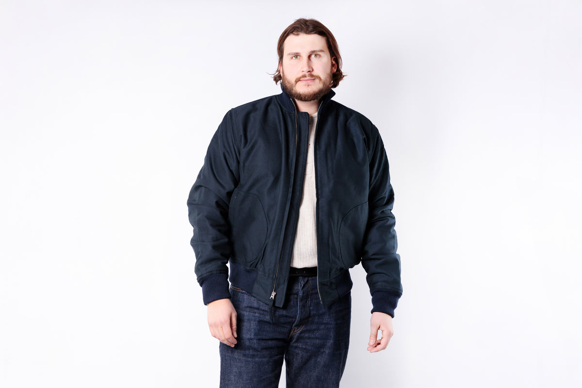 PIKE BROTHERS - 1942 Deck Zip Jacket in Dark Blue-2