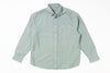 Light green button-up shirt on a white background