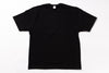 Black boxy t-shirt on a white background