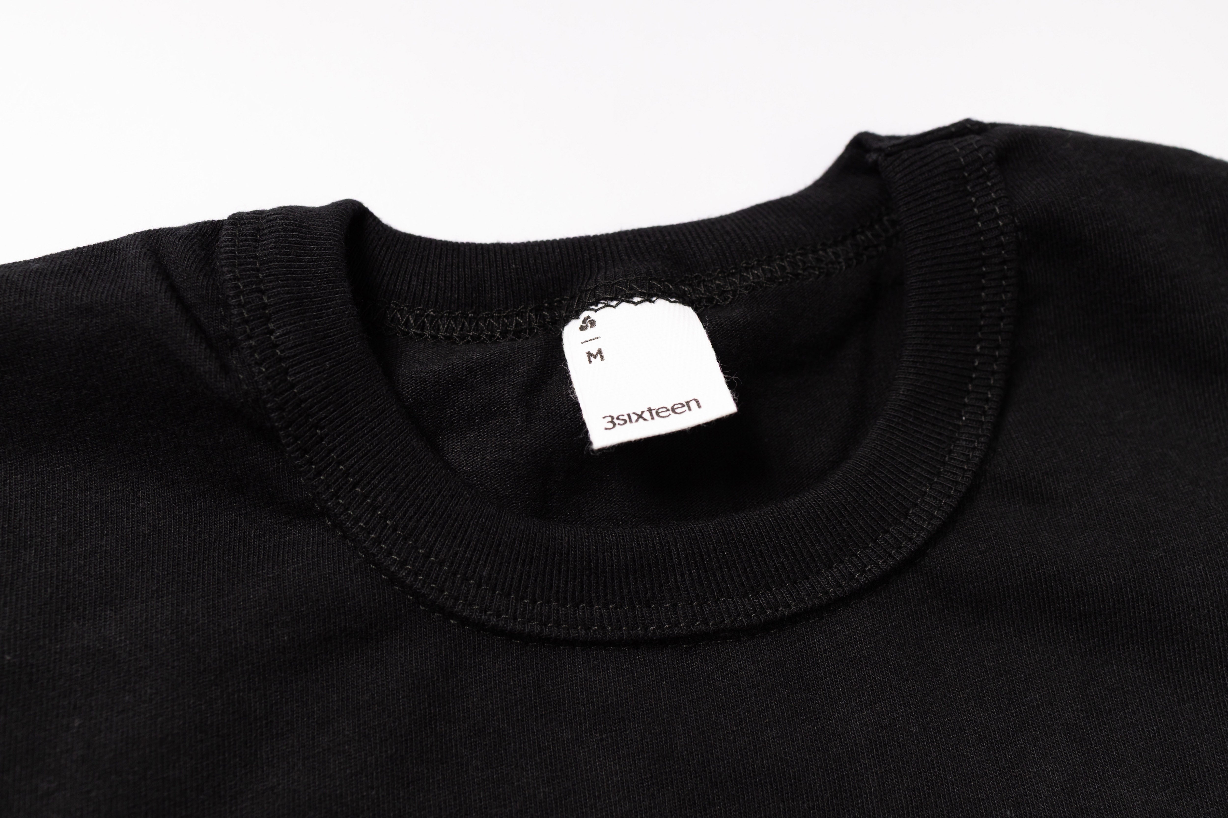 3SIXTEEN - Heavyweight Boxy T-Shirt in Black