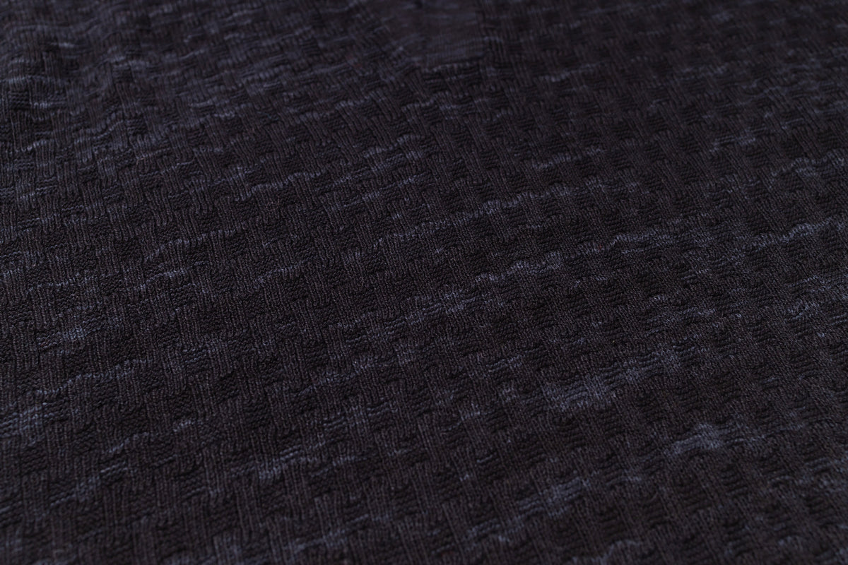 Close-up of dark textured fabric