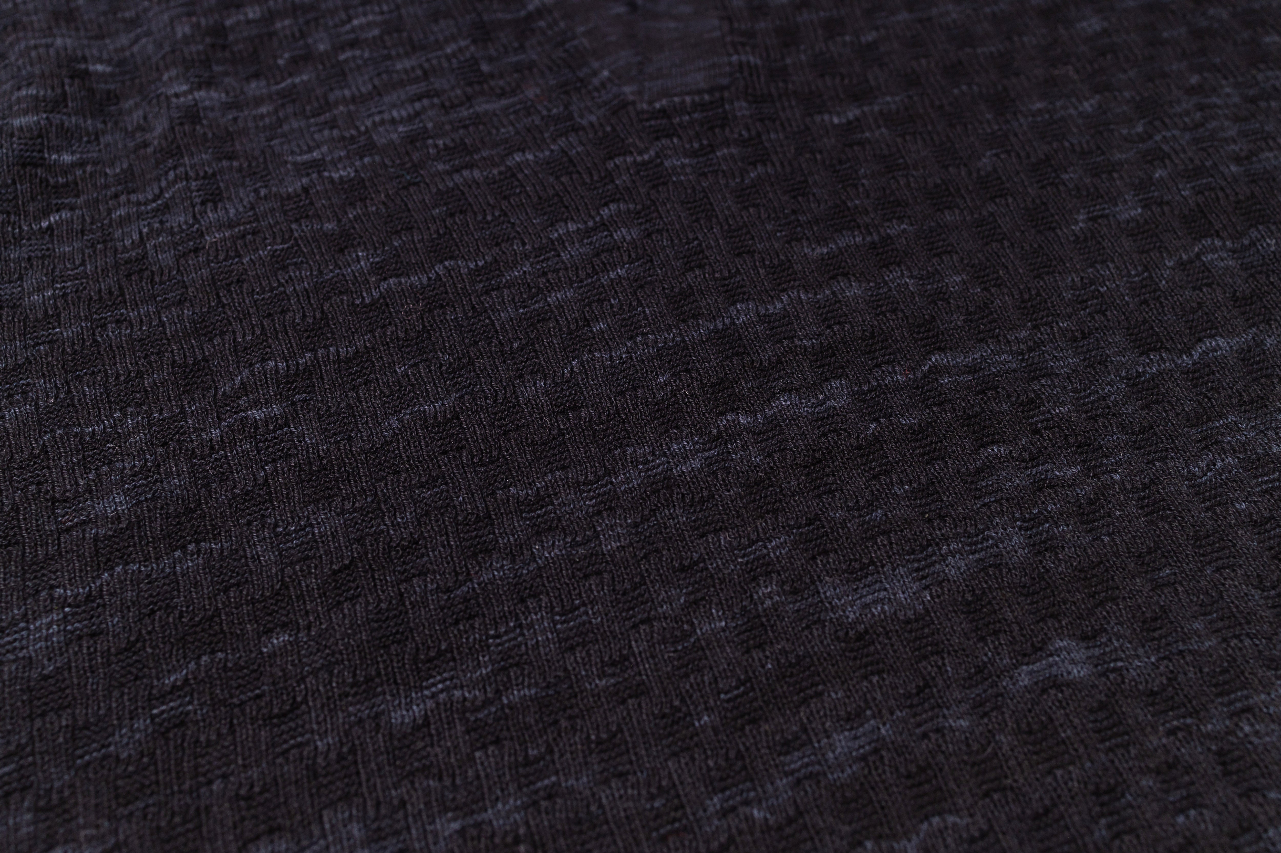 Close-up of dark textured fabric
