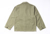 Green jacket on a white background