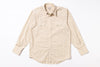 Beige striped shirt on a white background